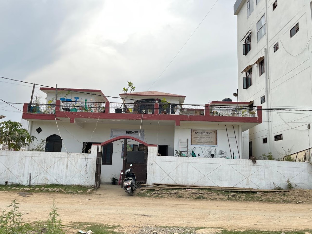Buddha Yoga International school building in Veerbhadra, Rishikesh